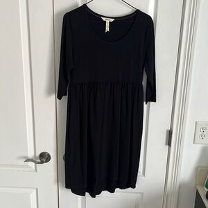 Matilda Jane black long sleeve knit black dress. Sz small.
